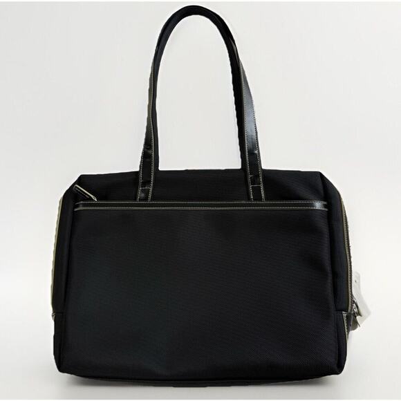 Jack Georges Other - NWOT Jack Georges Italian Leather 3 Way Tote Bag Travel Carry On Black Business